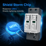 Surge Protective Device | 40kA SPD | DIN Rail Lightning Protection | Single Phase - Image 2