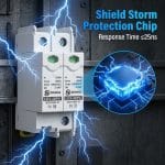 DC Surge Protective Device | 1000V DC SPD | 40kA Solar PV Lightning Protection | DIN Rail - Image 4