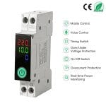 Smart WiFi Circuit Breaker | 63A | LCD Display | Energy Monitoring | Tuya App Control - Image 4