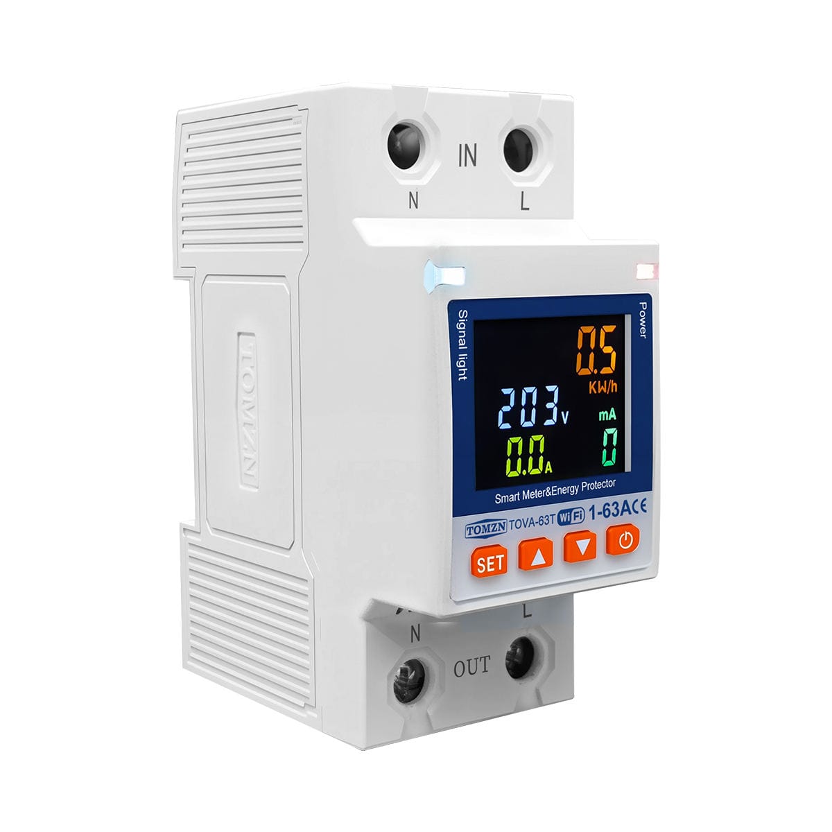 main_image_4 (42) TOMZN 63A WiFi Smart Circuit Breaker with Color Display - Image 1
