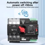 TOMZN TOQ7 Mini Automatic Transfer Switch (ATS) | Dual Power Auto Changeover Switch | PC Class | DIN Rail - Image 5